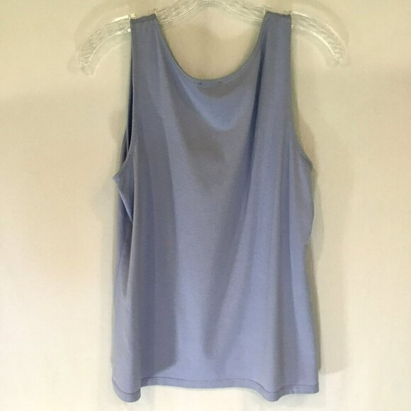 Talbots Stretch Tank Top in Soft Blue Women's Size Large Career All Seasons - Picture 4 of 6